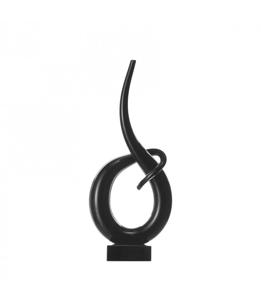 LEONARDO Fusion decoratief beeld & figuur Zwart Glas