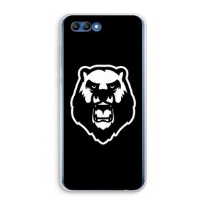 Angry Bear (black): Honor 10 Transparant Hoesje