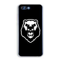 Angry Bear (black): Honor 10 Transparant Hoesje