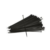Ivana bundelbandjes - zwart - 3.6 x 140 mm - 100 stuks