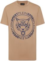 Plein Sport t-shirt en coton à imprimé tigre - Tons neutres