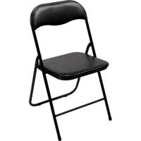 Perel folding chair padded Campingstoel Zwart FP168B