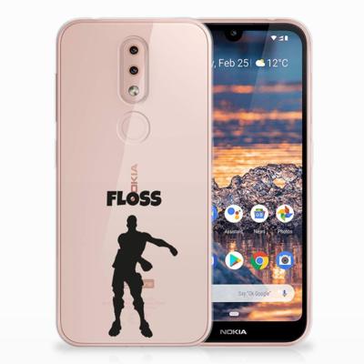 Nokia 4.2 Telefoonhoesje met Naam Floss Nokia 4.2 Telefoonhoesje met Naam Floss