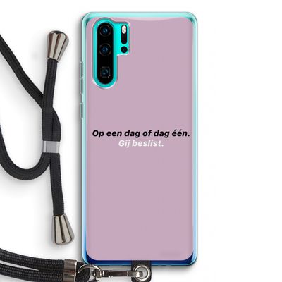 gij beslist: Huawei P30 Pro Transparant Hoesje met koord