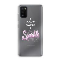 Sparkle quote: Samsung Galaxy A41 Transparant Hoesje