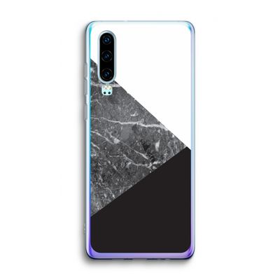 Combinatie marmer: Huawei P30 Transparant Hoesje