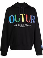 Versace Jeans Couture hoodie à logo imprimé - Noir - thumbnail