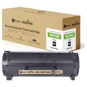 G&G Toner vervangt Lexmark 56F2H00 Compatibel Zwart 15000 bladzijden Reborn remanufactured 21312