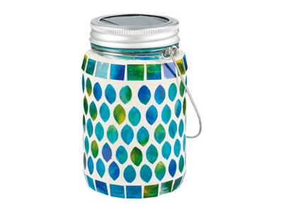 LIVARNO home Gesoldeerd glas met LED, beschilderd of mozaïek (Blauw)