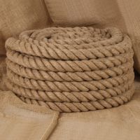 Touw 25 m lang 30 mm dik jute - thumbnail