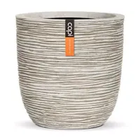 Capi pot bol rib ii - Ø35 cm ivoor