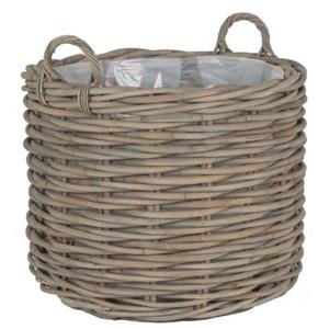 Sweet Living - Rotan Plantenmand Greywash - Ø70xH56 cm