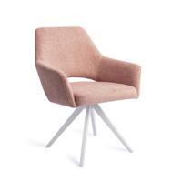 Jesper Home Eetkamerstoel 'Yanai' Turn White, kleur Pink Punch