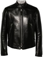 TOM FORD veste Cafe Racer en cuir - Noir