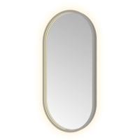 Hotbath &More Mirrors Oval LED Badkamerspiegel - Ovaal - 80 x 40 cm - Geborsteld Gunmetal