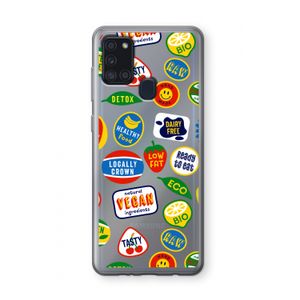 Fruitsticker: Samsung Galaxy A21s Transparant Hoesje