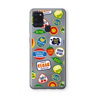 Fruitsticker: Samsung Galaxy A21s Transparant Hoesje Fruitsticker: Samsung Galaxy A21s Transparant Hoesje