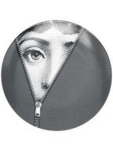 Fornasetti assiette décorative en céramique T&V - Noir