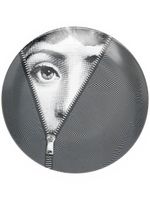 Fornasetti assiette décorative en céramique T&V - Noir - thumbnail