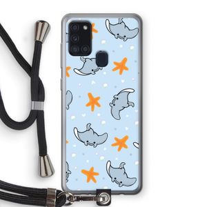 Manta: Samsung Galaxy A21s Transparant Hoesje met koord