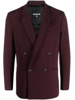 Patrizia Pepe blazer croisé à revers crantés - Violet