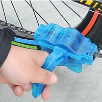 Kettingreinigingsborstel Fietsketting reinigingsgereedschap Eenvoudig wassen Roterende reiniging 360° roterende borstels Geschikt Voor Racefiets Mountainbike Wielrennen Muovi ABS Blauw 1 pcs Lightinthebox