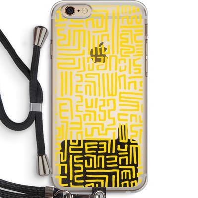 Majorelle Blue Print: iPhone 6 PLUS / 6S PLUS Transparant Hoesje met koord
