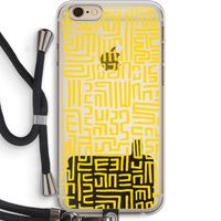 Majorelle Blue Print: iPhone 6 PLUS / 6S PLUS Transparant Hoesje met koord