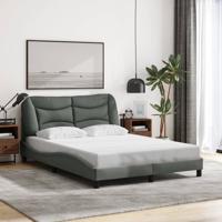 Bedframe zonder matras 120x200 cm stof donkergrijs