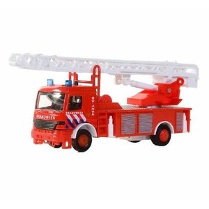 Speelgoed brandweerwagen met ladder 15 cm