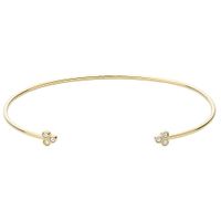 Fossil JF04113710 Armband Bangle Sutton staal-zirconia goudkleurig-wit - thumbnail