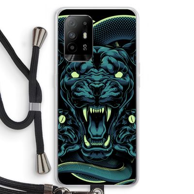 Cougar and Vipers: Oppo A95 5G Transparant Hoesje met koord