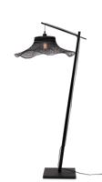Vloerlamp Ibiza - Bamboe Zwart - 83x65x176cm