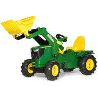 Rolly Toys rollyFarmtrac John Deere 6210R traptrekker met voorlader en luchtbanden