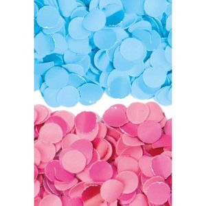 2 kilo fuchsia roze en blauwe papier snippers confetti mix set feest versiering