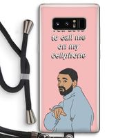 Hotline bling: Samsung Galaxy Note 8 Transparant Hoesje met koord