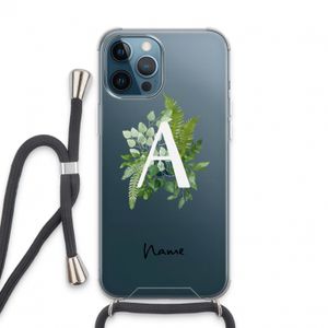 Green Brush: iPhone 13 Pro Max Transparant Hoesje met koord