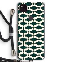 Moroccan tiles: Pixel 4a 5G Transparant Hoesje met koord