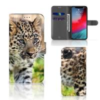 Apple iPhone 11 Pro Max | Telefoonhoesje | Met pasjeshouder | Baby Luipaard