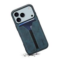 Denior iPhone 17 Pro Max hoesje - Backcover met kaarthouder - Blauw