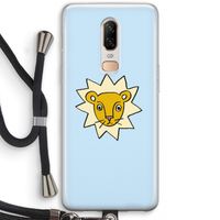 Kleine leeuw: OnePlus 6 Transparant Hoesje met koord