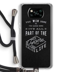 Life: Xiaomi Poco X3 NFC Transparant Hoesje met koord