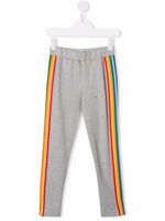 Palm Angels Kids pantalon de jogging à rayures latérales - Gris