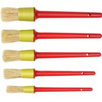 Kwastenset - synthetisch - 5-delig - rond - verf en detailwerk - verfkwasten