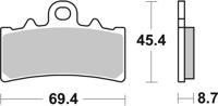 BREMBO Remblokken, voor de moto, Road Organisch 07GR18CC
