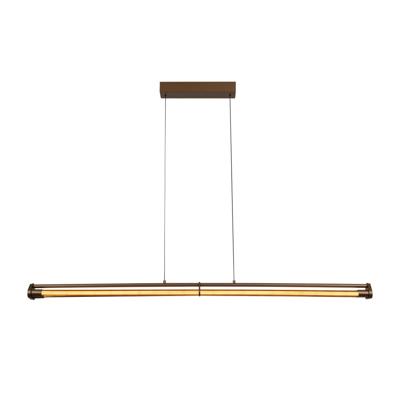 Lucide JANDERIN - Hanglamp - LED Dimb. - CCT - 2x16,5W 2200K/3300K - Handbewegingssensor - Champagne kleur | Vibes