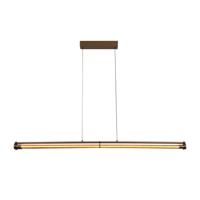 Lucide JANDERIN - Hanglamp - LED Dimb. - CCT - 2x16,5W 2200K/3300K - Handbewegingssensor - Champagne kleur | Vibes