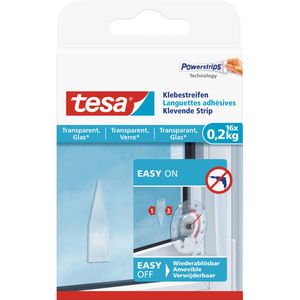 16x Tesa Powerstrips klein voor spiegels/ruiten klusbenodigdheden   -