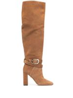 Dee Ocleppo bottes Samantha 95 mm en daim - Marron