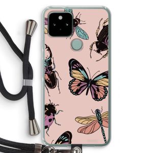 Tiny Bugs: Pixel 5 Transparant Hoesje met koord